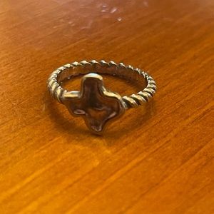 James Avery sterling silver Texas ring